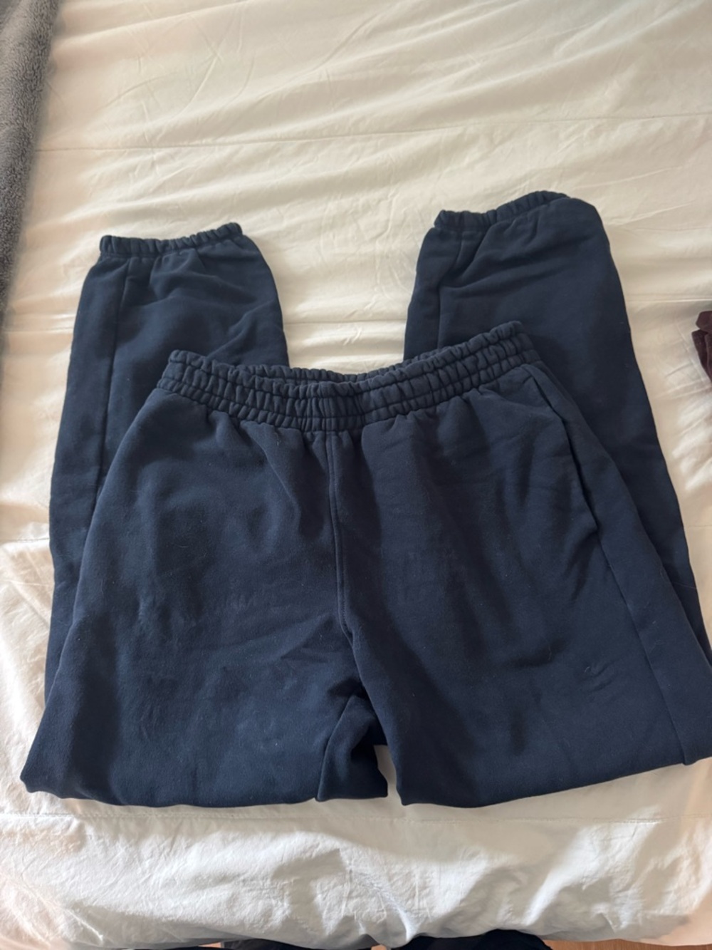 Athleta girl joggers in navy blue